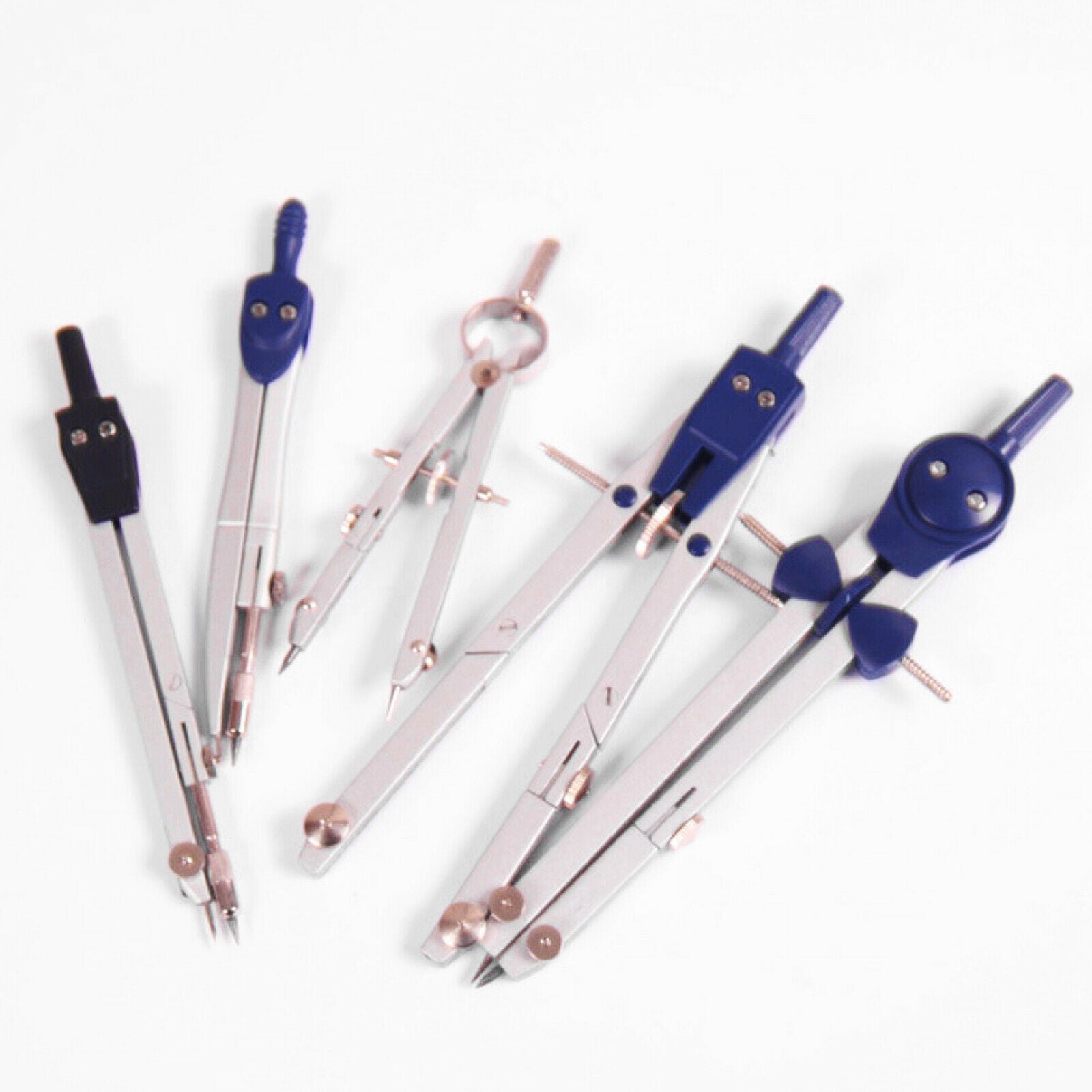 7Pack Adjustable Precision Drawing Compass with Storage Box Circle Drafting