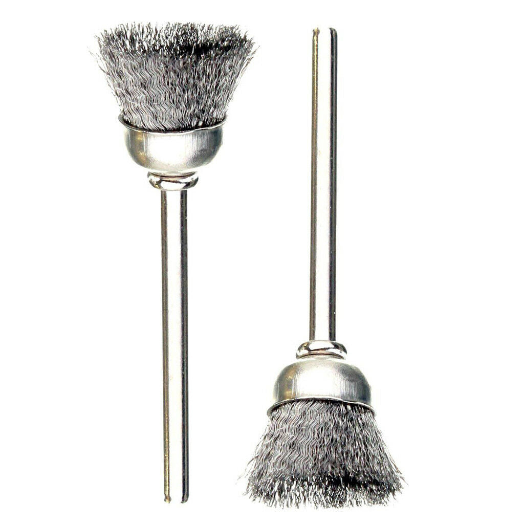 36Pcs/ Set Brass Steel Wire Wheel Shank Brush Cleaner Polishing Rotary Tool