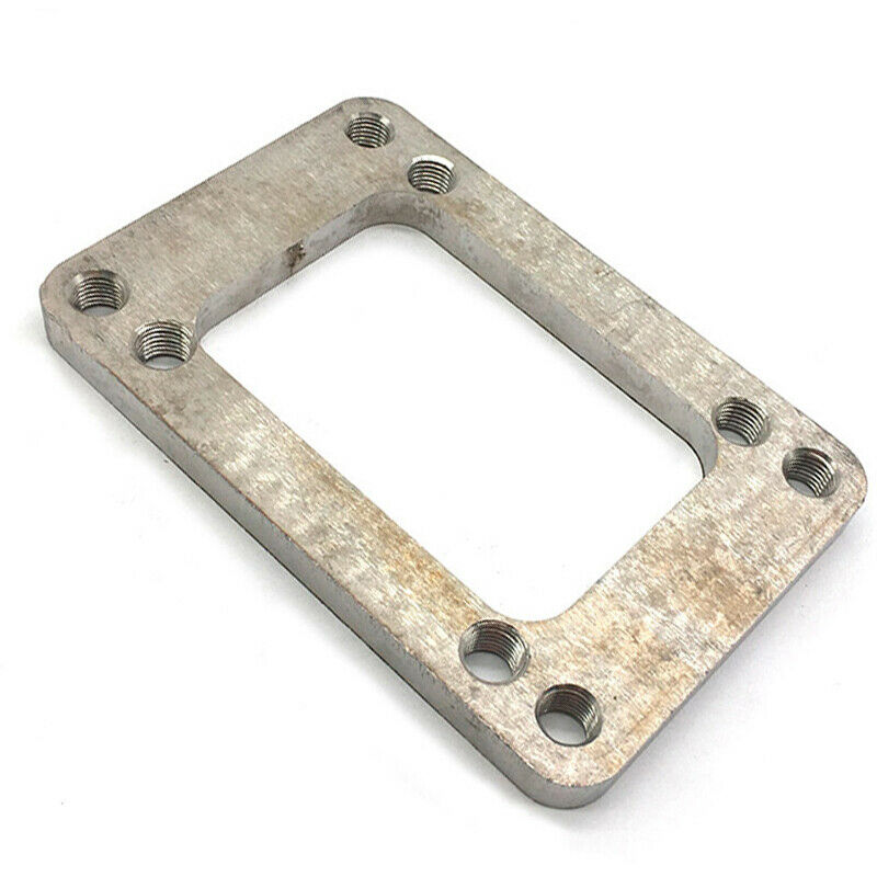 Turbo Manifold Flange SS Steel adapter T6 to T4 undivided Exhaust 8 Holes 3/8"