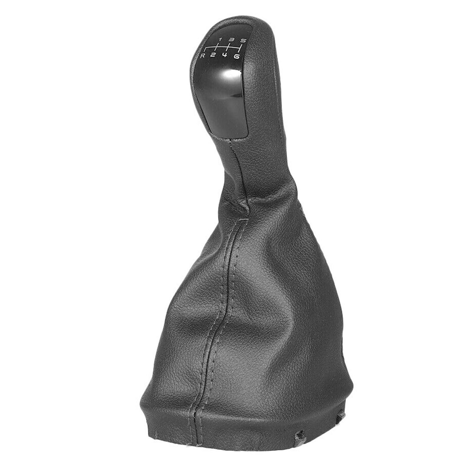 6 Speed Gear Shift Knob Leather Cover Case For Mercedes-Benz C Class W203 D5F4