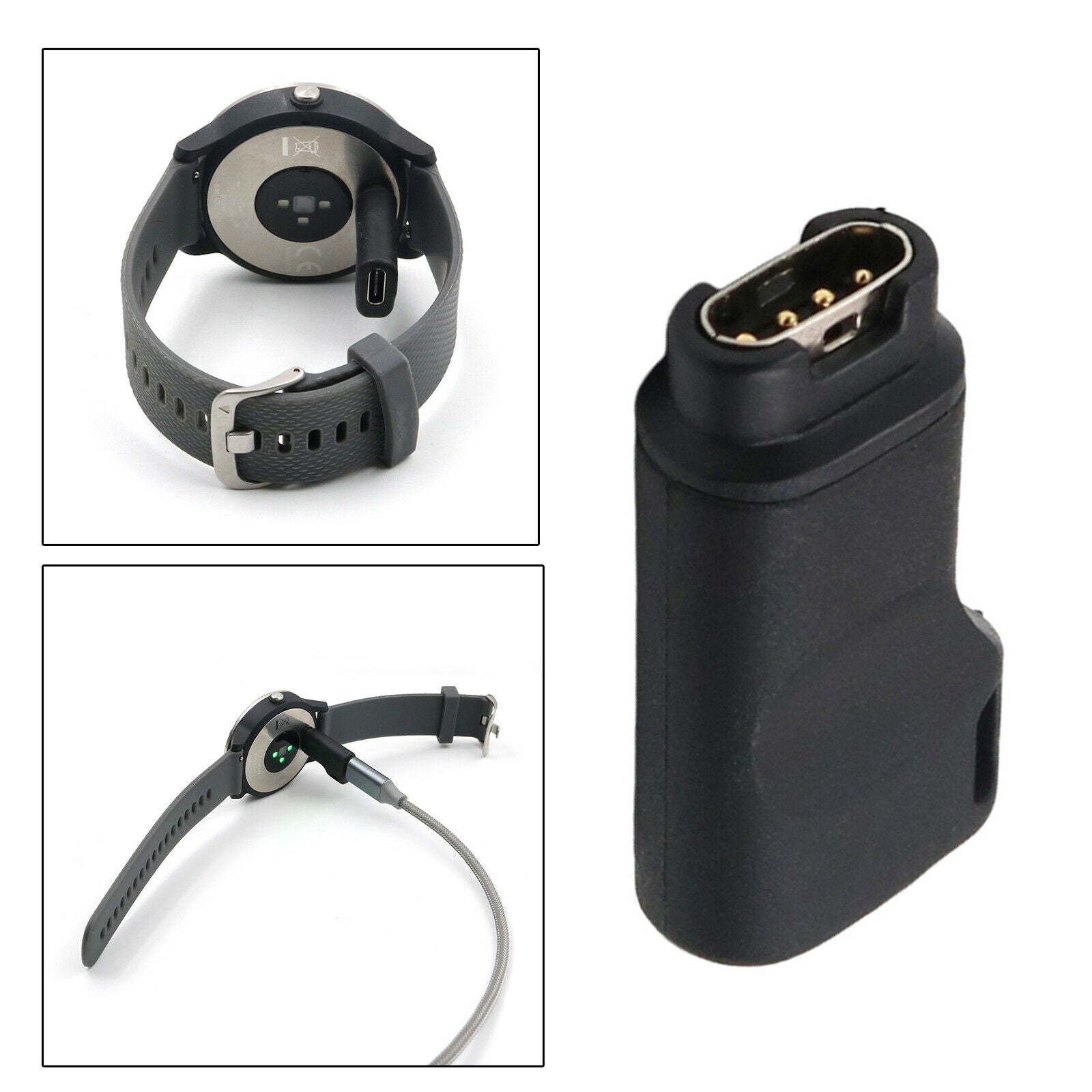 Type-C Charger Adapter for for Garmin Fenix 5 5x 5s 6 6x 6s Replacement Acc