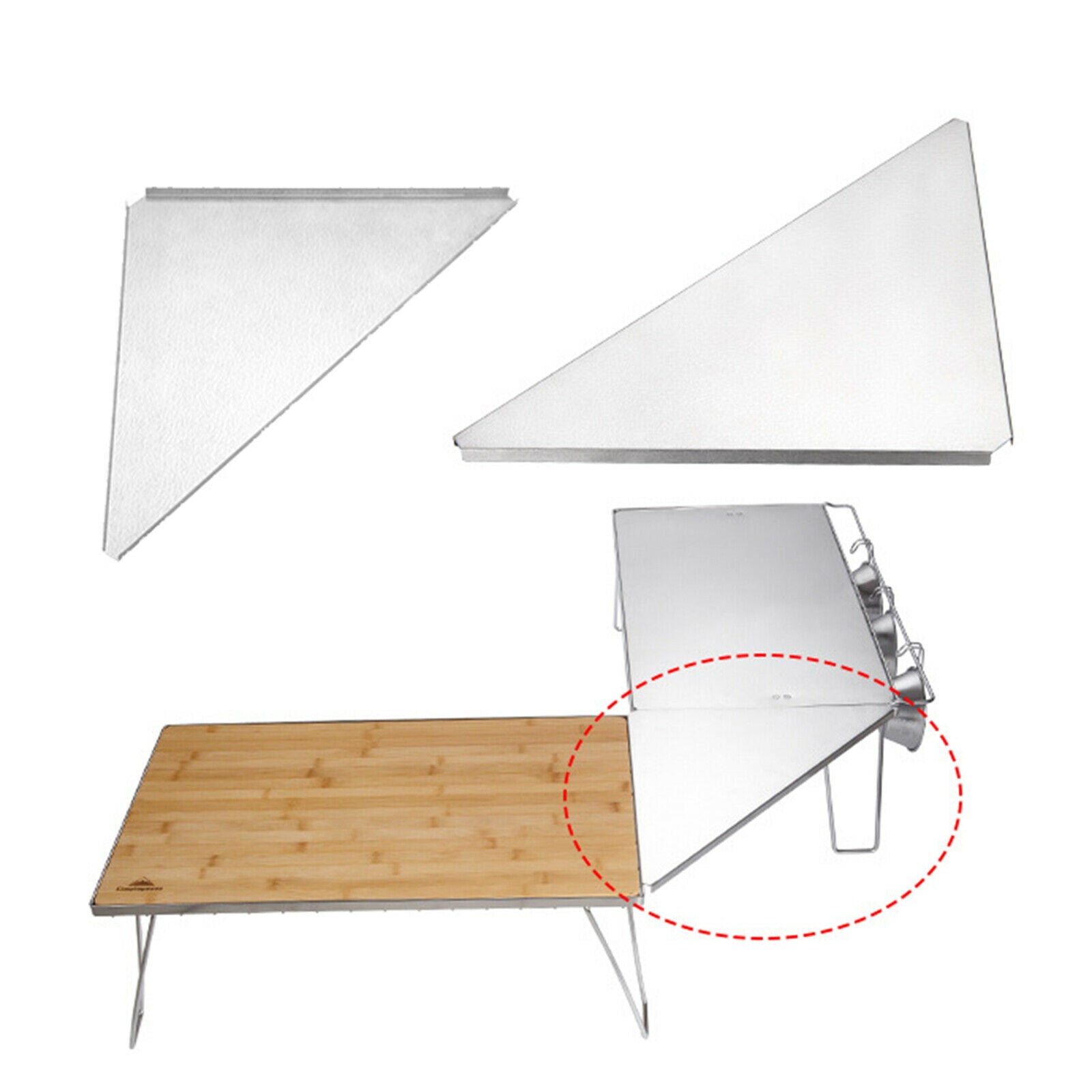 Patterned Triangle Top Plate Table Accessories Auxiliary Tray Support Plate