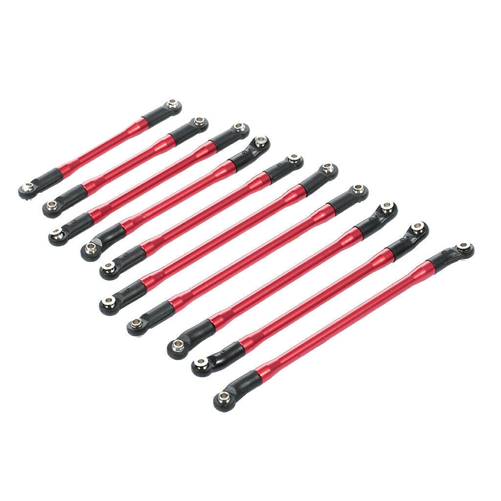10Pieces Aluminum Linkage Pulling Link For 1/10 Axial SCX10 II 90046 Parts