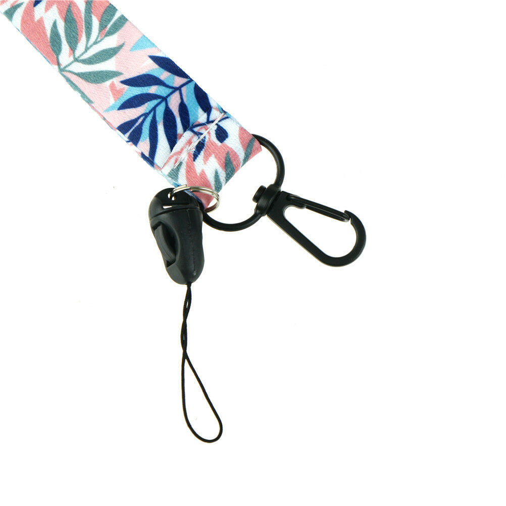 leaves neck strap lanyards for keys phone straps holder diy hang rop.l8