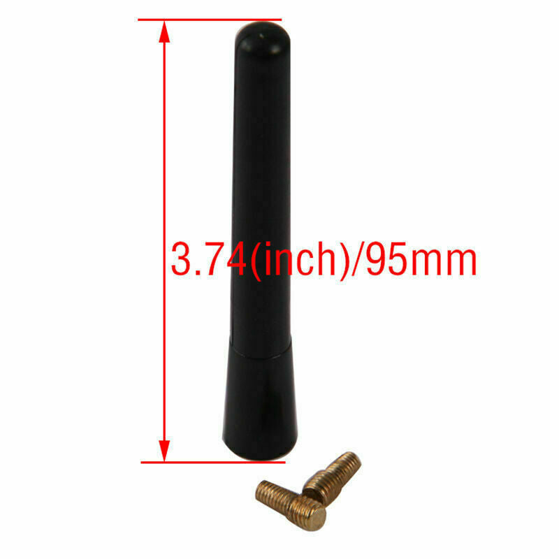 Universal Car Short Stubby Antenna Aerial Replace AM FM Radio Mast Screw Type