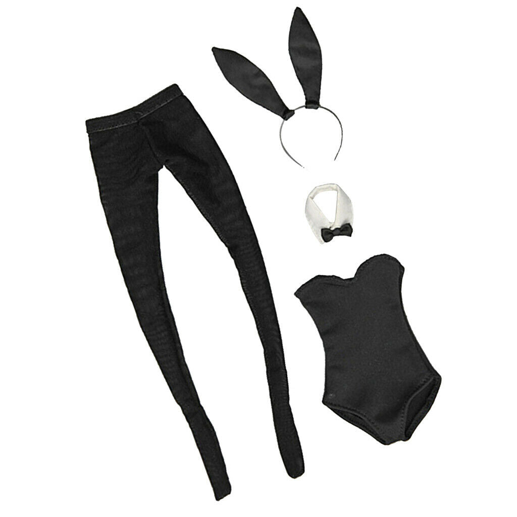 1/6 Scale Bunny Girl Costume Outfits for 12''  Action Figures Girl Body