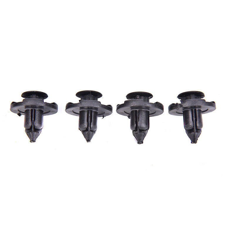 100x 8mm Plastic Rivet Fastener Mud Flaps Bumper Fender Push Clips For Ni.l8