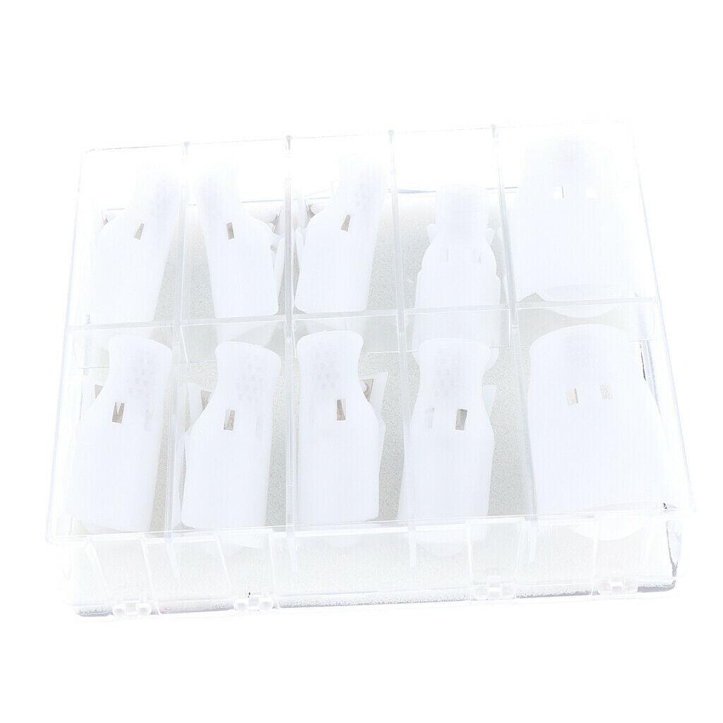 10pcs/set Gel Nail Polish Remover Clips Cover Soak Off Clip Cleaner Tools Feet