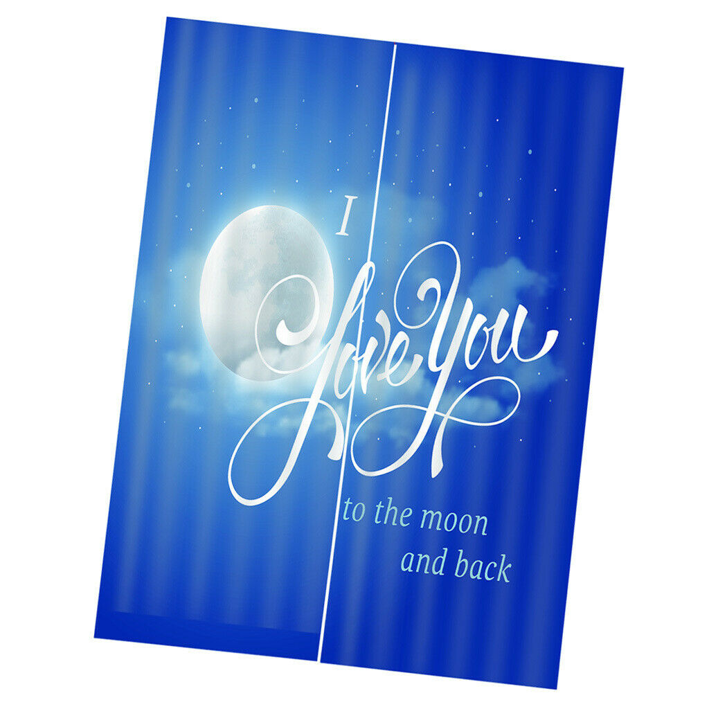Blue Sky Window Curtain Kids Room Curtain Home Decorative Curtain 150x166cm