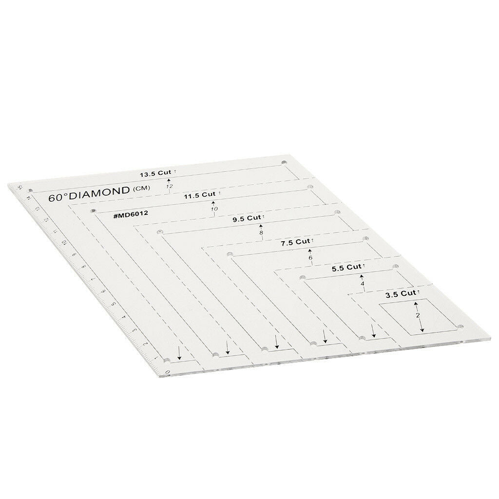 60 Degree Diamond Rhombus Quilting Ruler Quilting Tools Patchwork Template