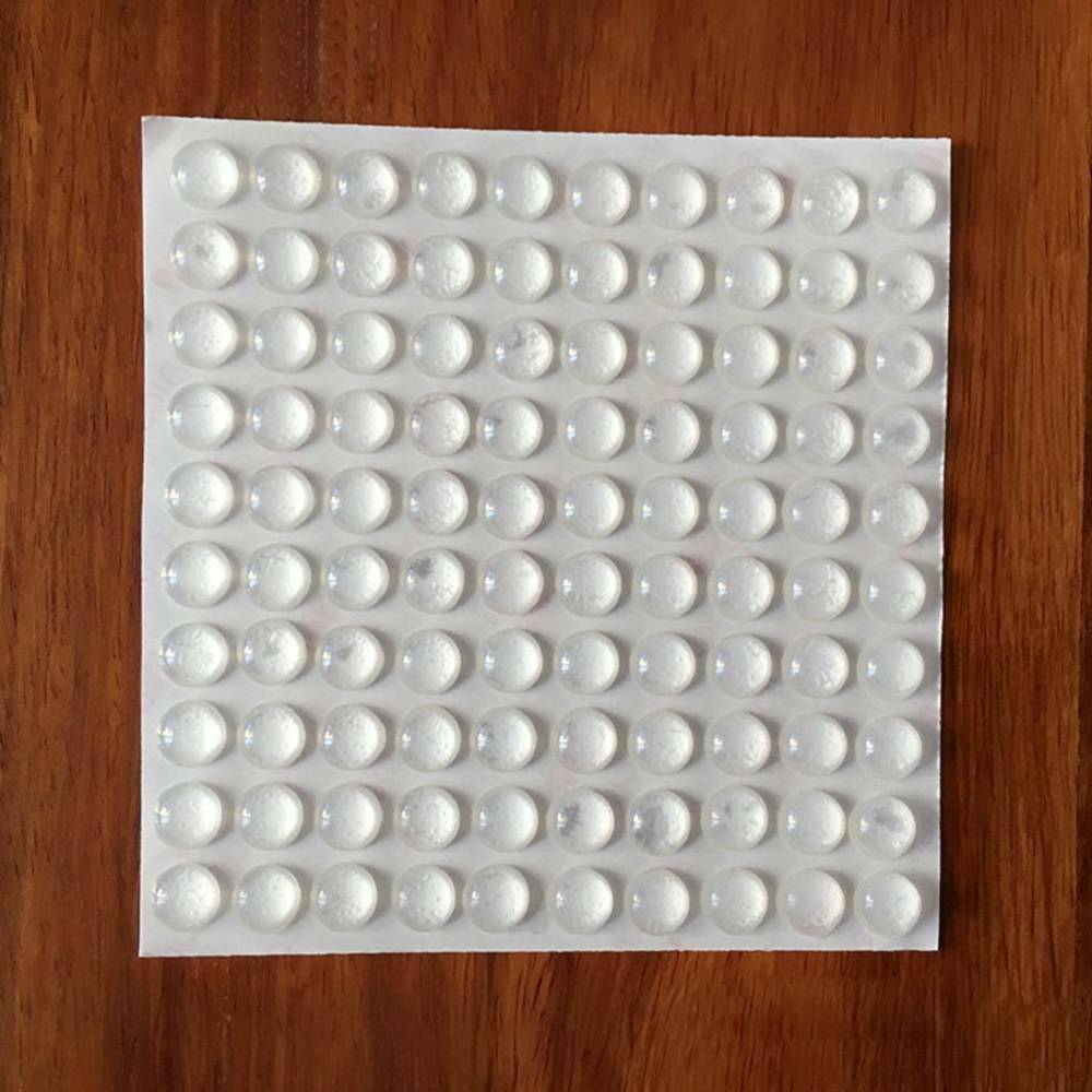 Lots 100x Self Adhesive Rubber Feet Clear Semicircle Bumpers Door Buffer Pads