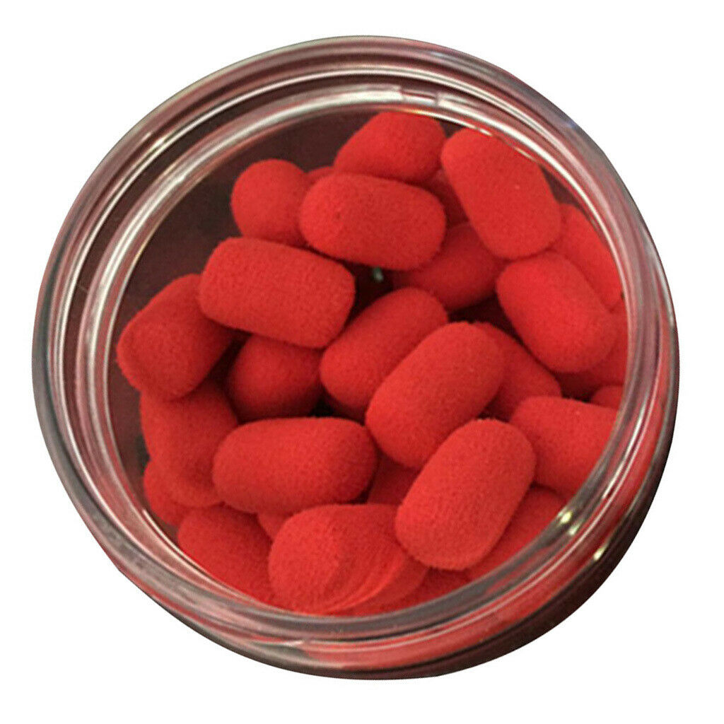 15pcs Smell Carp Fishing Bait Boilies Eggs Floating Ball Beads Feeder 8x12mm