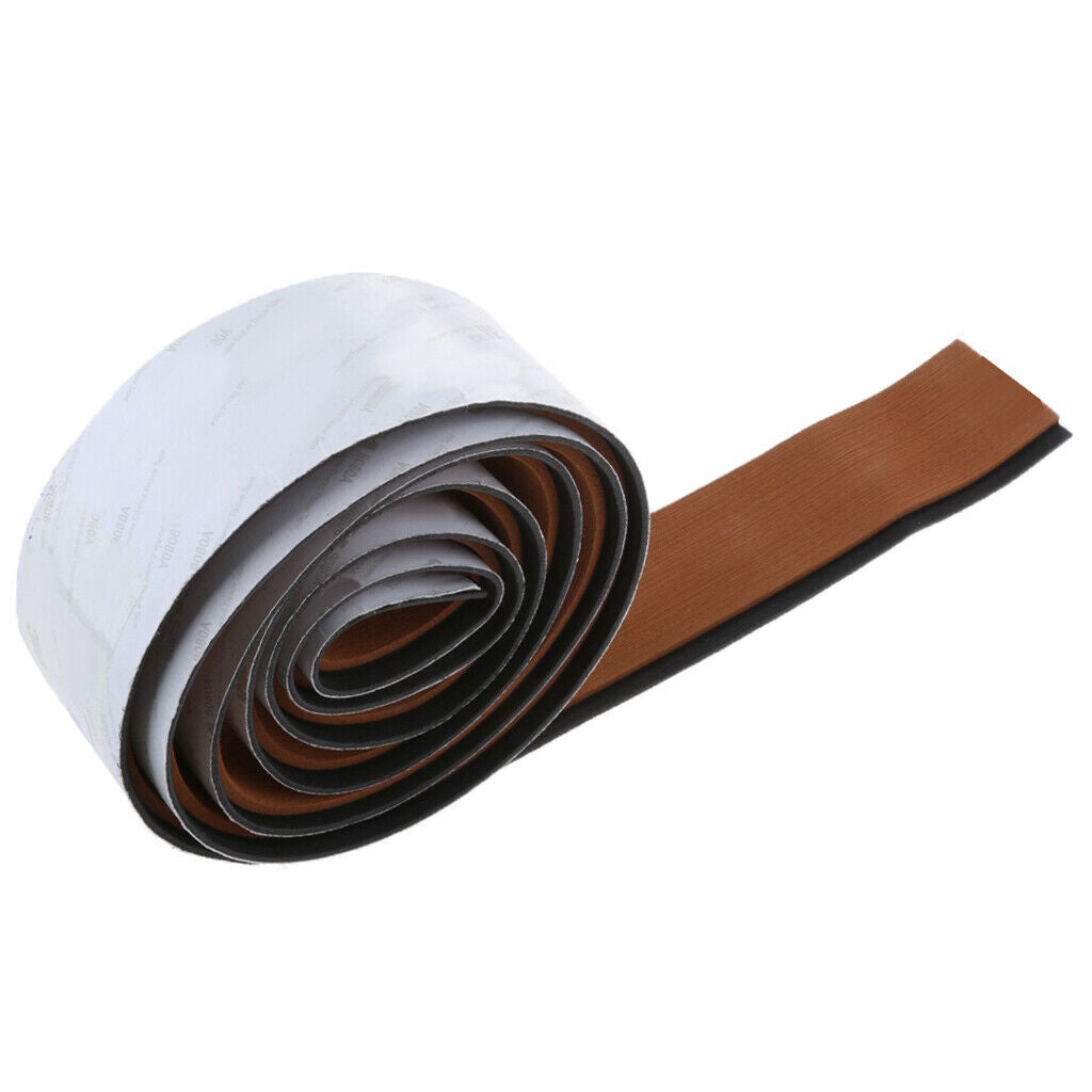 2X EVA Faux Teak Decking Sheet Marine/Boat Tape Light Brown Black Stripe