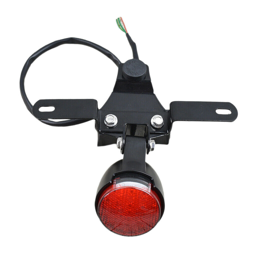 Motorcycle LED Tail Brake Light Stop 24 LED License Plate Holder for Mash