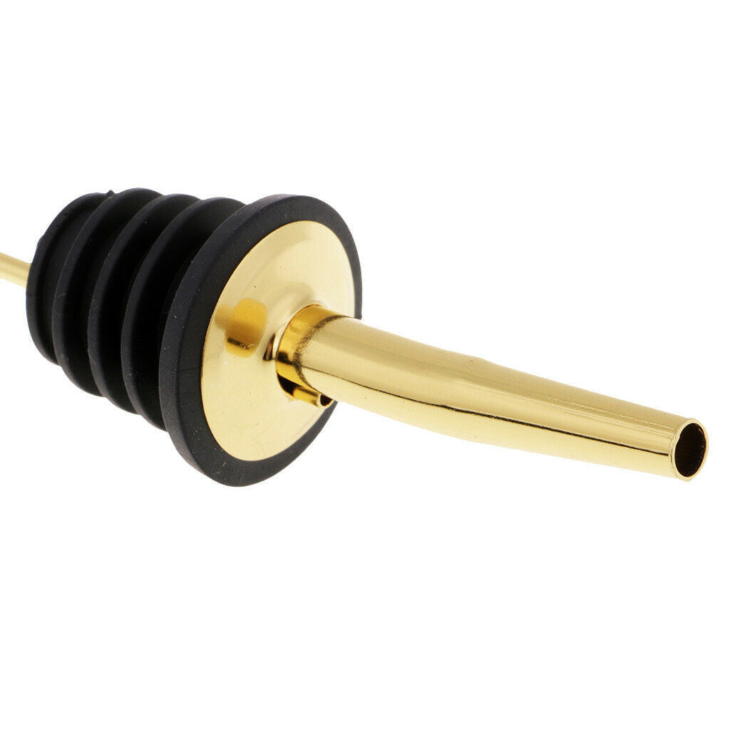 Bottle Pourers Stainless Steel Spout Liquor Wine Flow Stopper for Bar #2