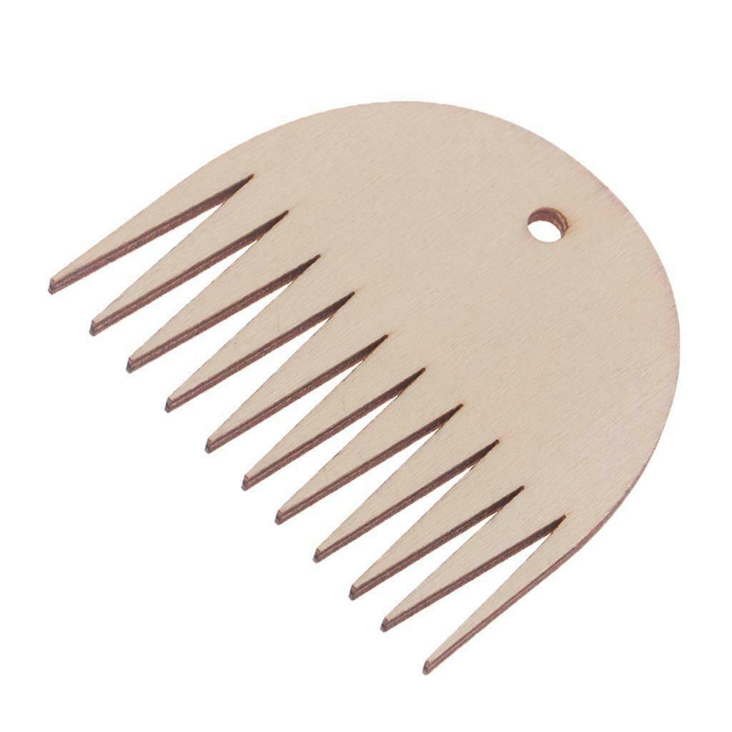 Wooden Weaving Loom Comb For Tapestry Rug Making Knitting DIY Loom Braided
