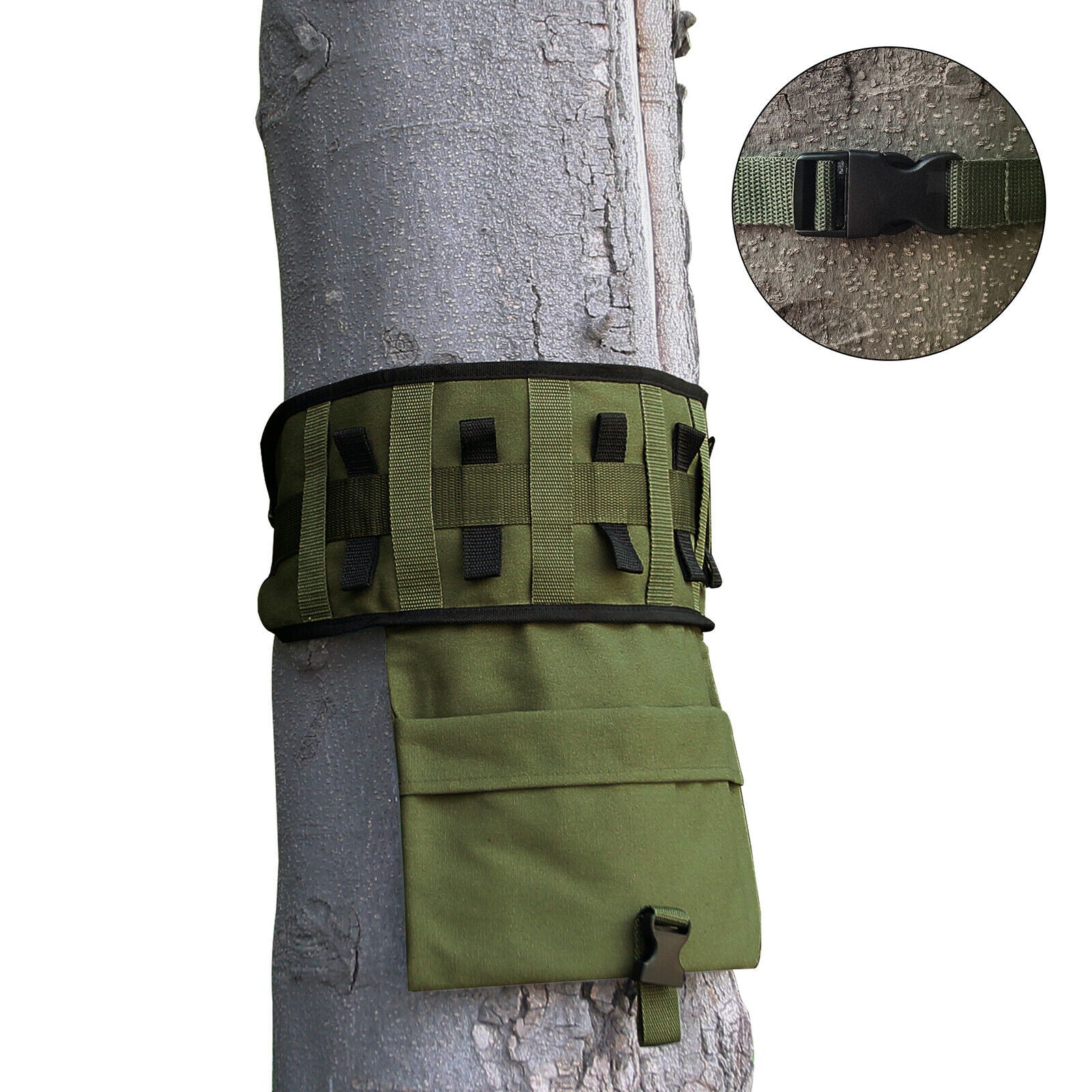 Outdoor Camping Picnic Tablewares Tree Storage Bag Canvas Fabric Organizer