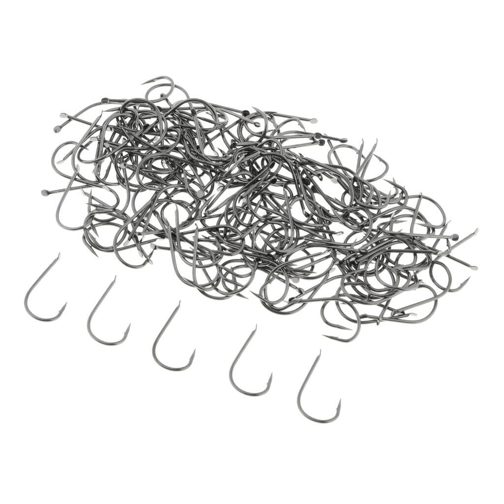 5 Boxes Fishing Hooks with Barbed Crab Hook Sports Accessories 16 x 9mm NO12