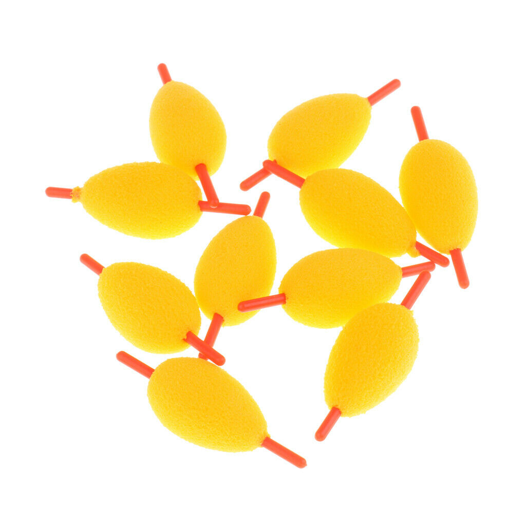 10Pcs EVA Floating Sea Rock Ice Fishing Slip Stick Belly Float Carp Bait S