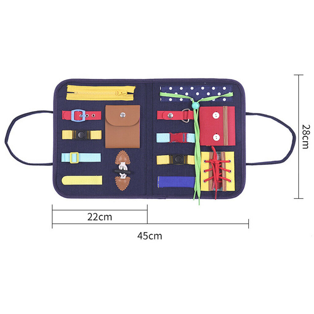 Felt Busy Board, Montessori Sensory Board, Toddlers Develops Basic and Motor