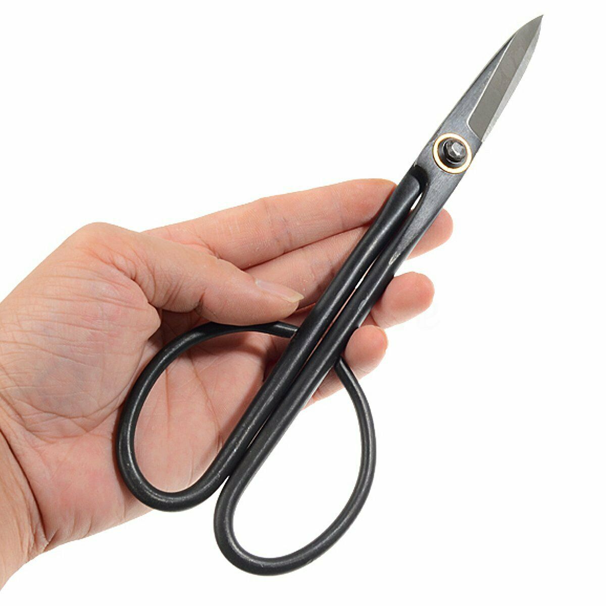 Beginner Bonsai Shear Tools Master Long Handle Scissors 200mm 8'' Steel Black