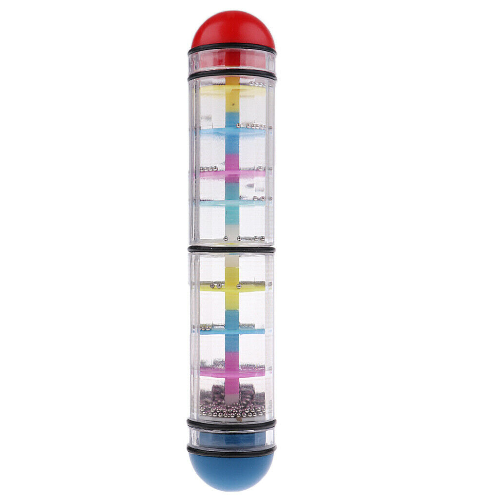 Plastic Rain Sound Colorful Sandstick Beads Developmental Toys for Children