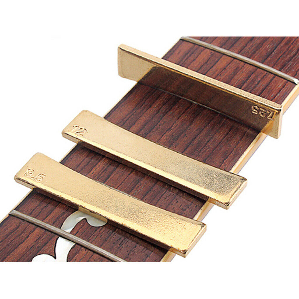 Metal Guitar Fret Press Inserts Guitar/Bass Luthier Repair Tool Brass