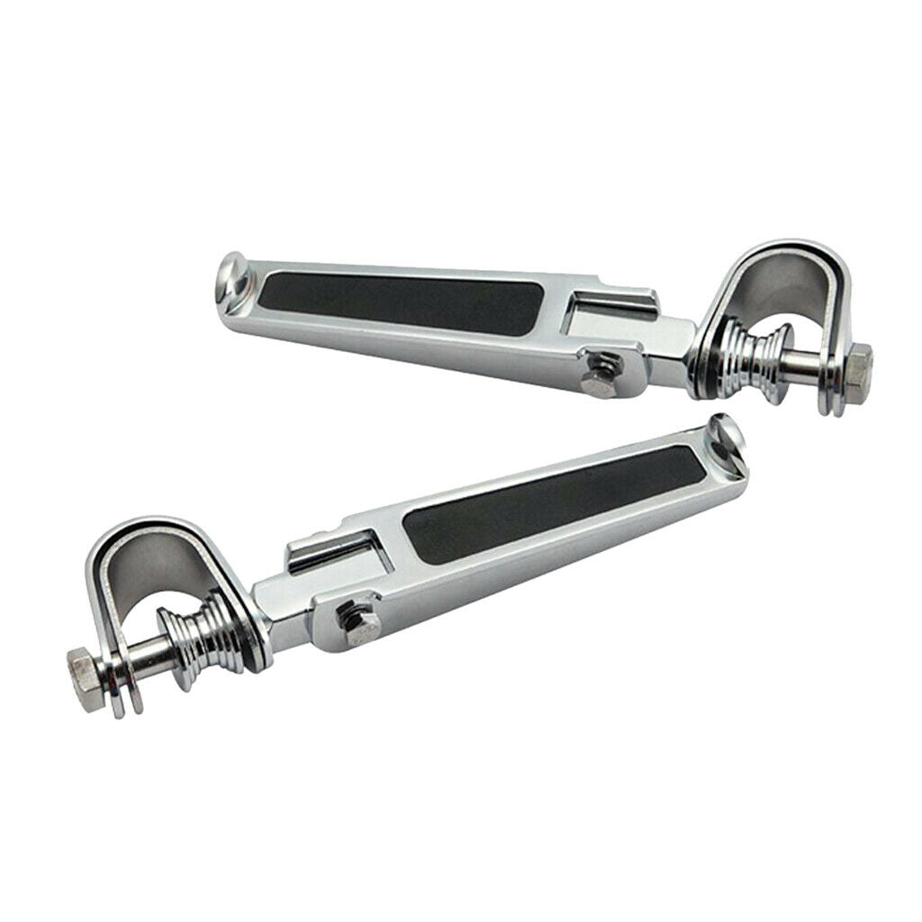 2x Highway Motorbike Motorbikes Anti-Collision Rod Foot Pegs for Suzuki