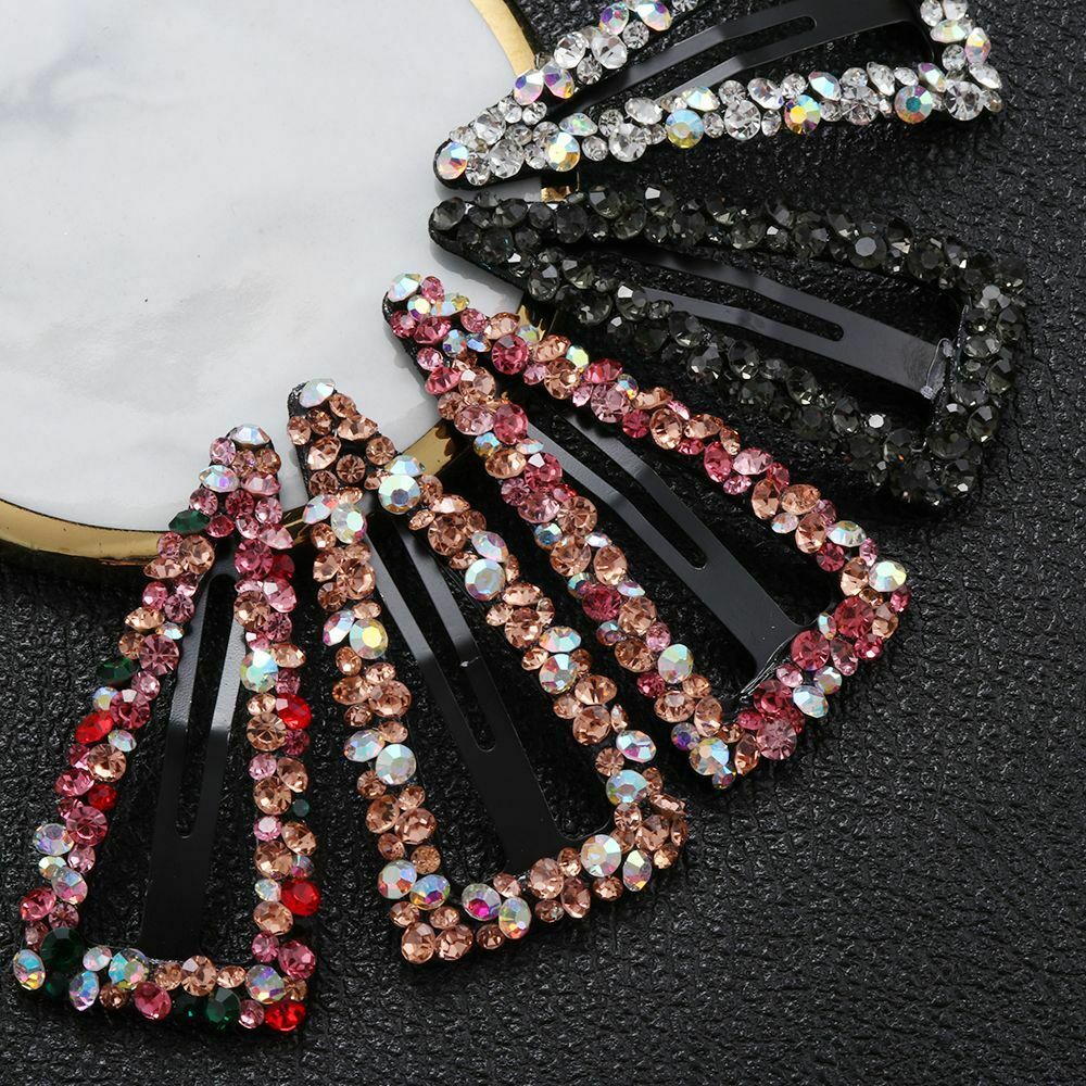 Rhinestone Hair Accessories Crystal Hair Clips Triangle Hairpins Hairgrip