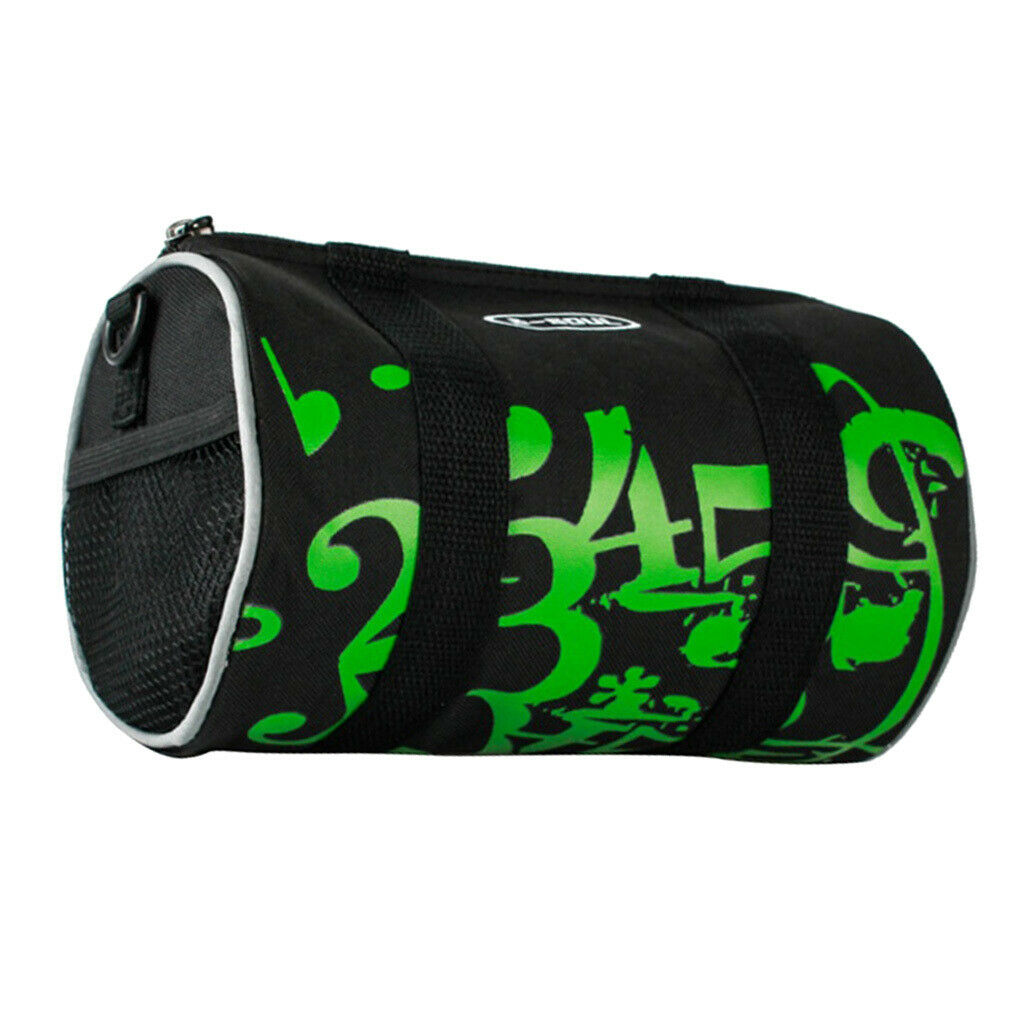 Cycling Bag MTB Road Bike Handlebar Durable Roll Pack Zipper Pouch Green