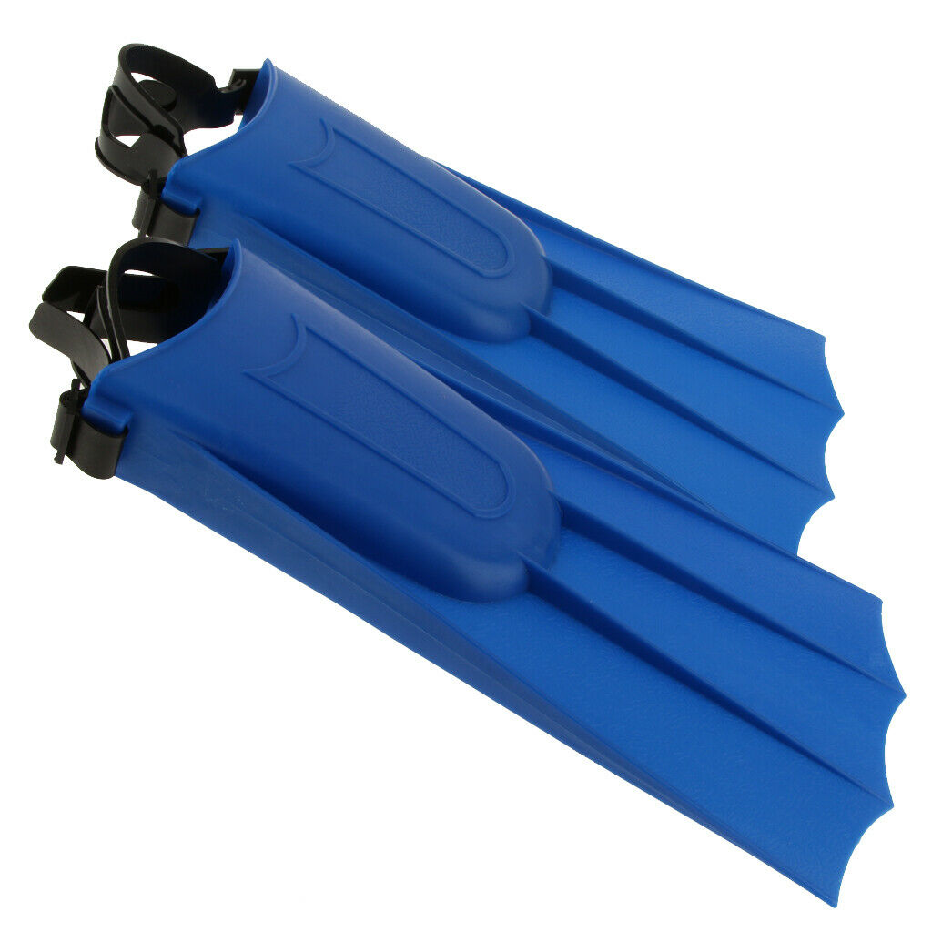 Adults Adjustable Flippers  Swimming Diving Learning Tools XL Blue