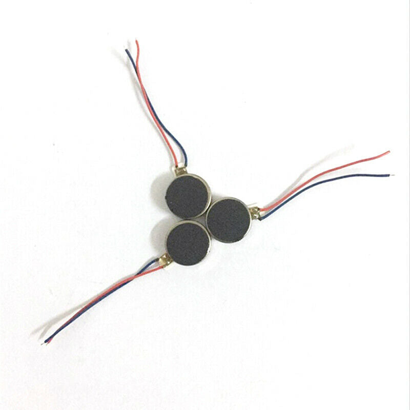 10x DC 3V 70mA 12000Â±2500RPM Phone Coin Flat Vibrating Vibration Motor Y98 WF