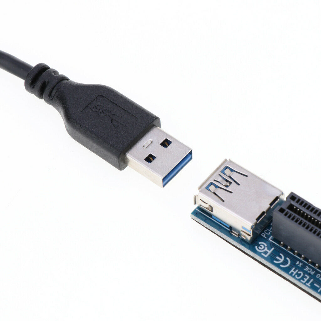 USB PCI E Extender Riser For All Window Systems/ LINUX /