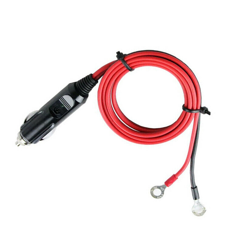 60cm Wire Cigarette Lighter Socket Male Plug Adapter Power Supply Cord Car Cable