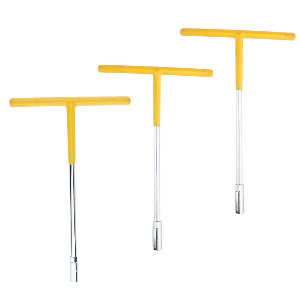 3 Piece T-Handle Socket Wrench 8-13mm Hexagon Key Wrench Repair Tools for Home