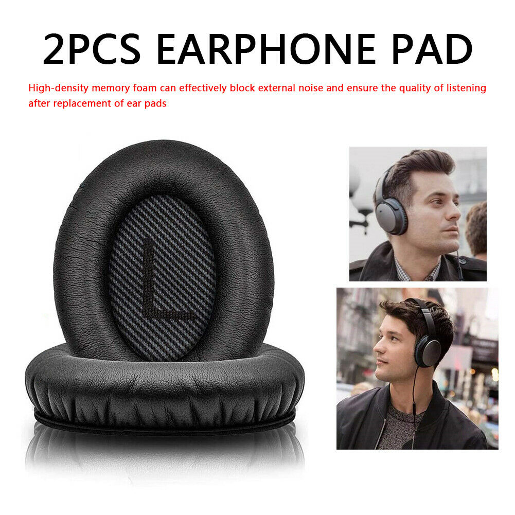 2pcs Memory Foam Replacement Soft Ear Pad for Bose QC2/QC15 Headset Cushion @