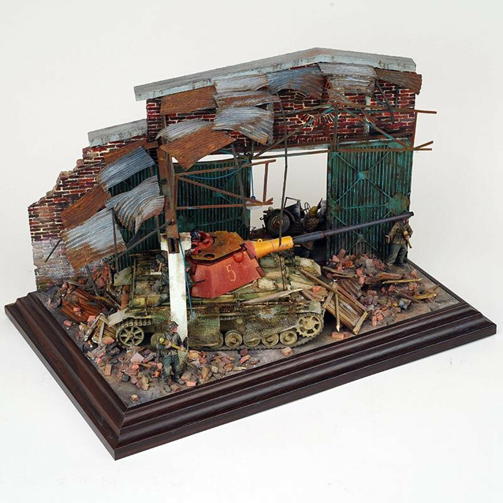 Crafts   Wooden Ruins House DIY Kits War Architecture Scene Layouts