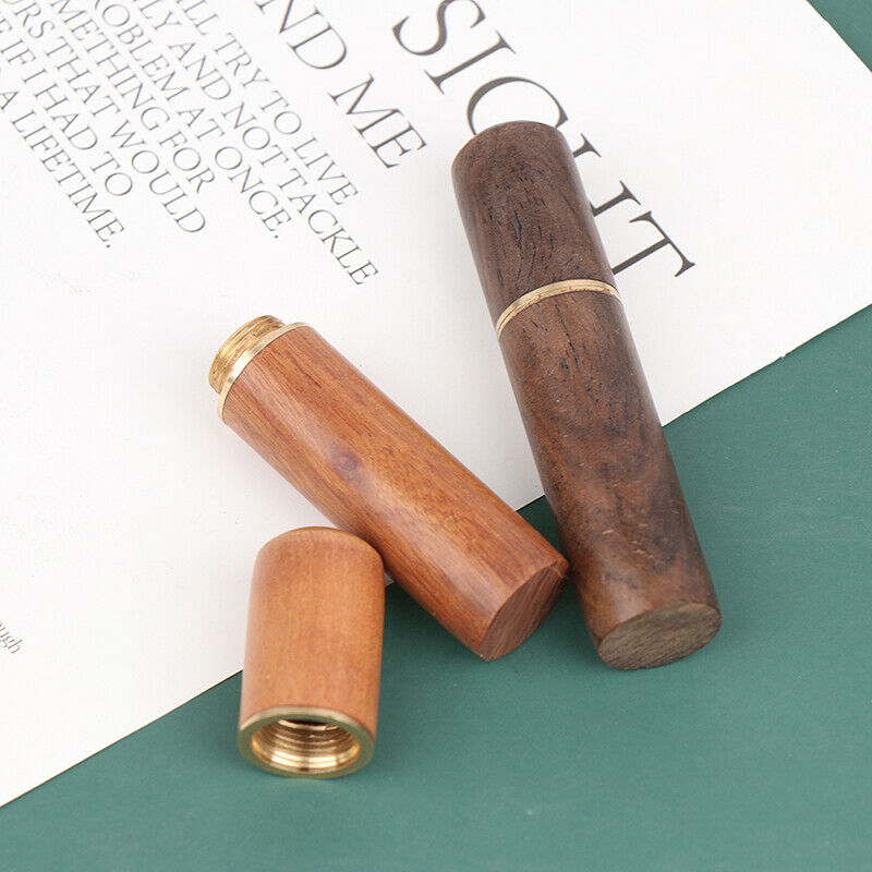 2Pcs Portable Toothpick Bucket Wood Toothpick Holder Bucket Mini Box Needle  SJ