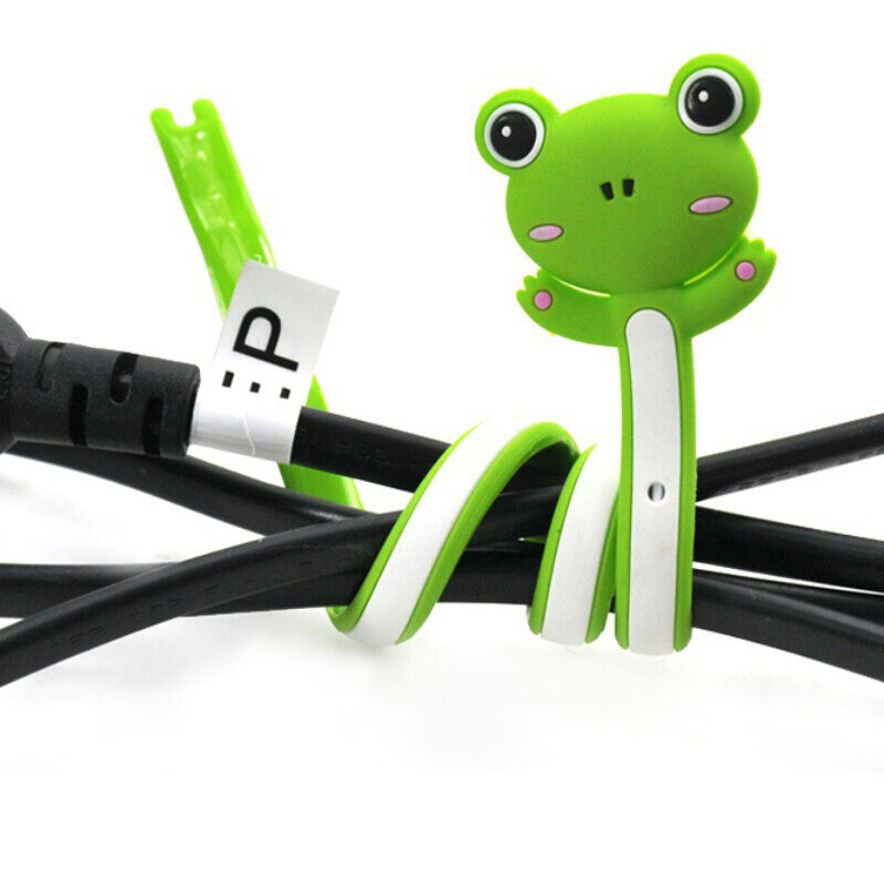 Animal Earphone Headphone Wrap Cord Wire Cable Holder Winder Organizer 2p.l8