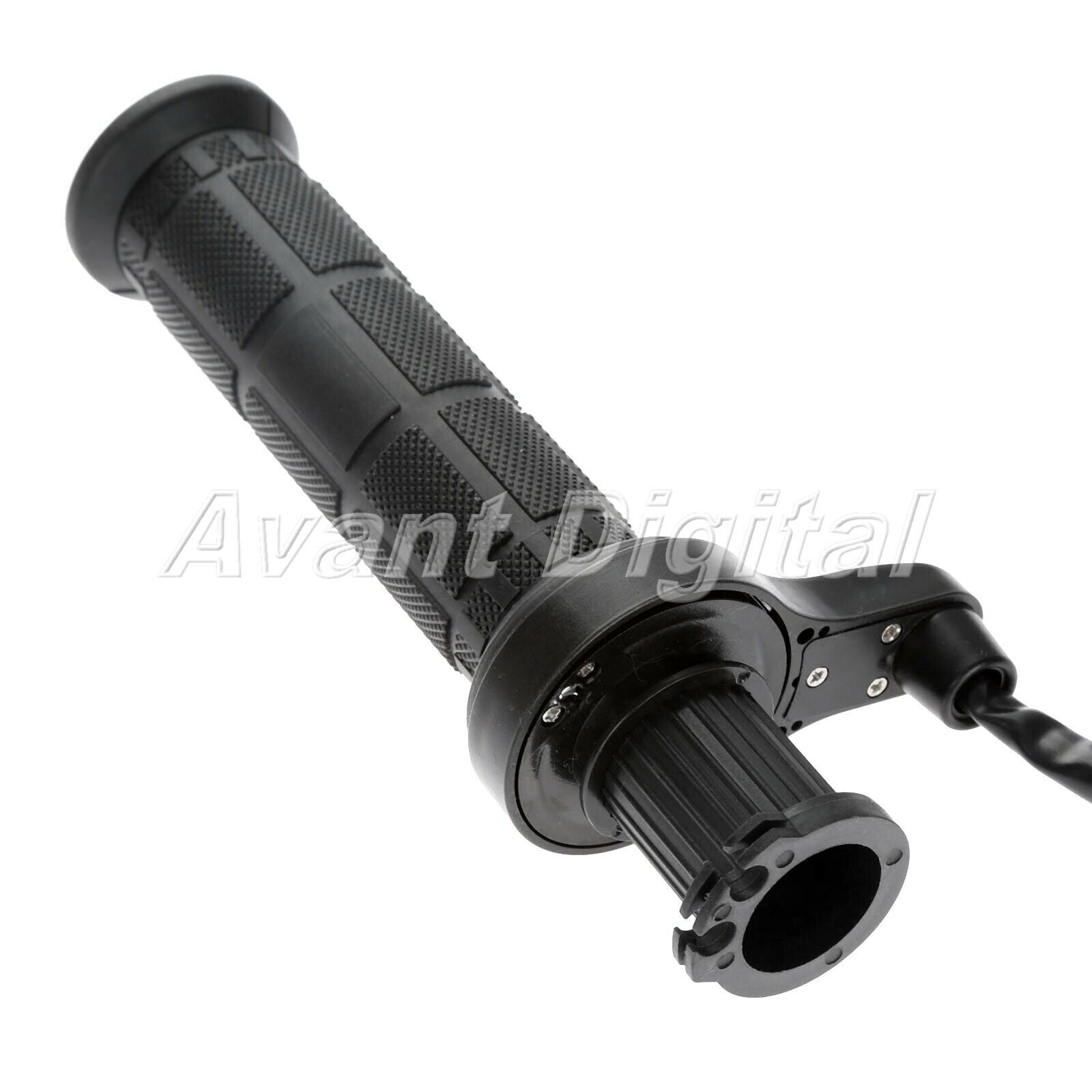 Black Motorcycle Handlebar Heating Electric Motorbike Hand Hot Grips w/ Plugs