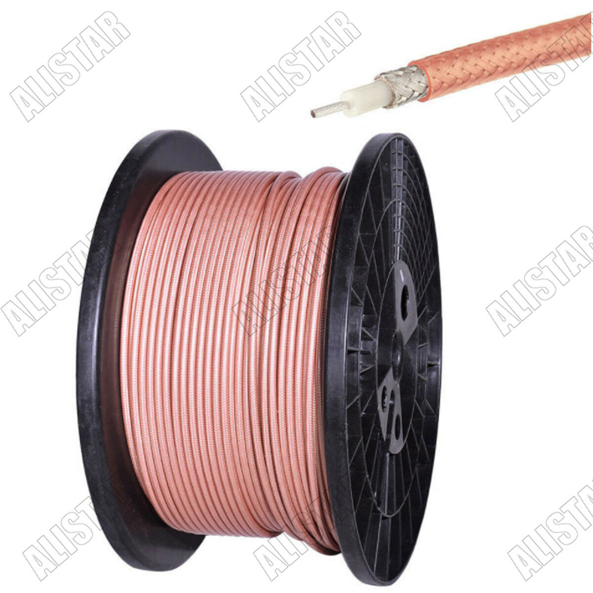 6 Meters RG400 RF Coaxial Cable M17/128 RG-400 19 Stranded Inner Double Shield