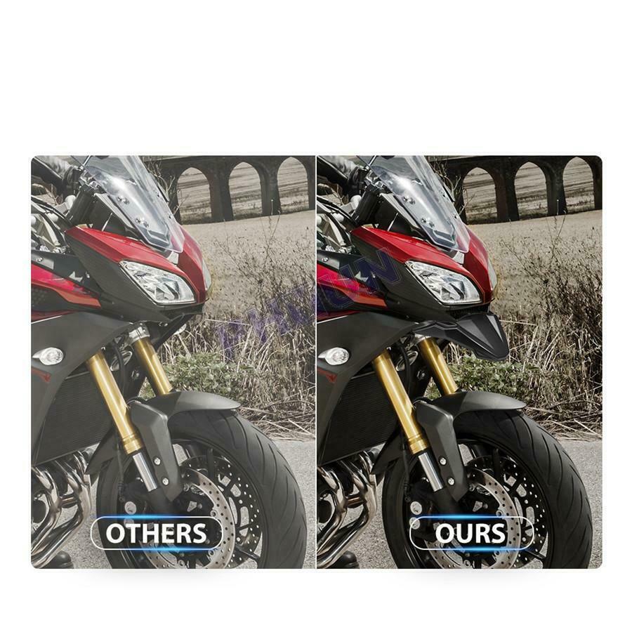 For Yamaha FJ-09 MT-09 Tracer Front Fender Beak Extension Wheel Cover Cowl Black