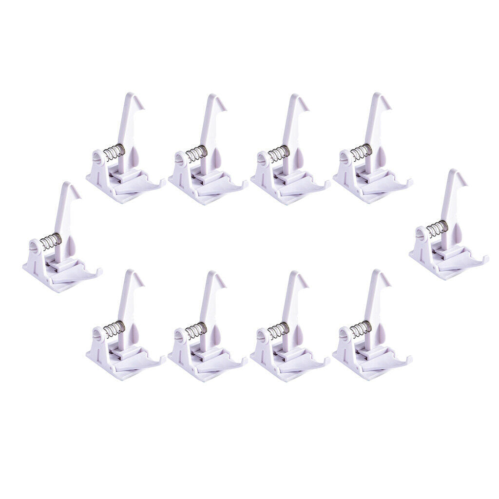 10x Children's Baby Proofing Safety Cabinet Spring Locks Drawer Hidden Latch