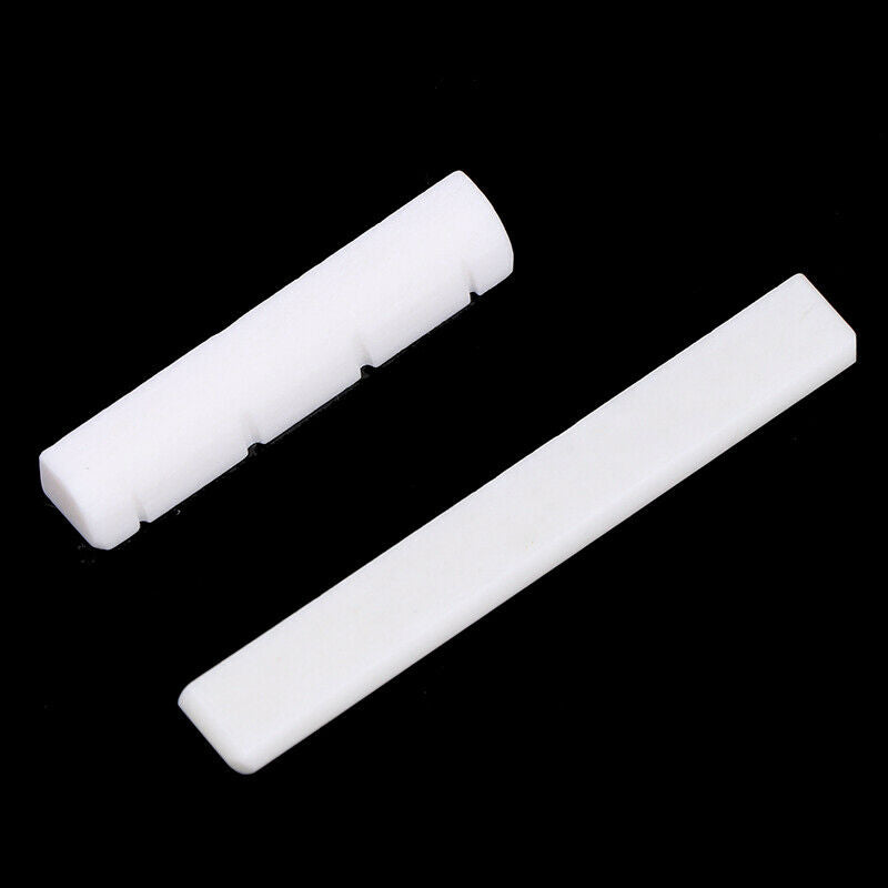 High quality Buffalo Bone Bridge Saddle Nut Slotted for Ukulele Uke Guita.l8