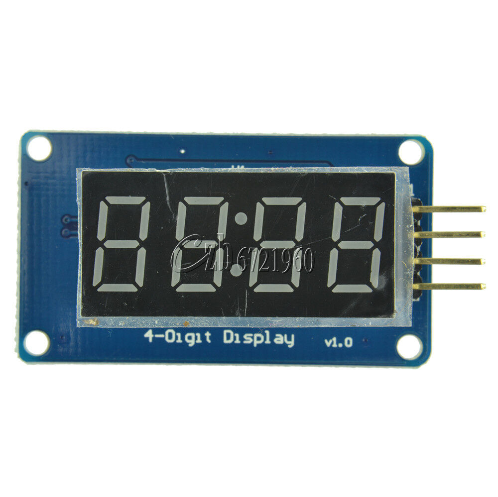 2PCS 4Bits Digital Tube LED TM1637 Display Module+ Clock Display Board F Arduino