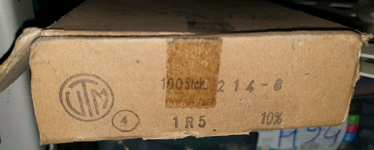 20pcs NOS VITROHM 214-8 1R5 1.5 ohm 9W HI END GERMANY MADE Resistors for AUDIO!