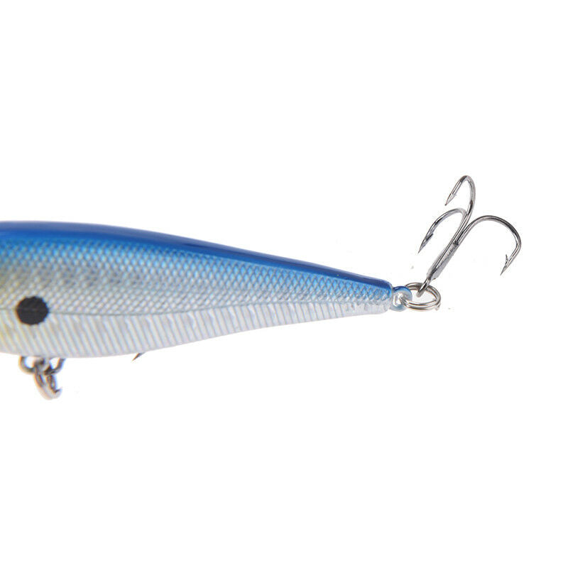 1pcs 11cm 10.5g minnow fishing lures plastic baits hard lures fishing hook.l8