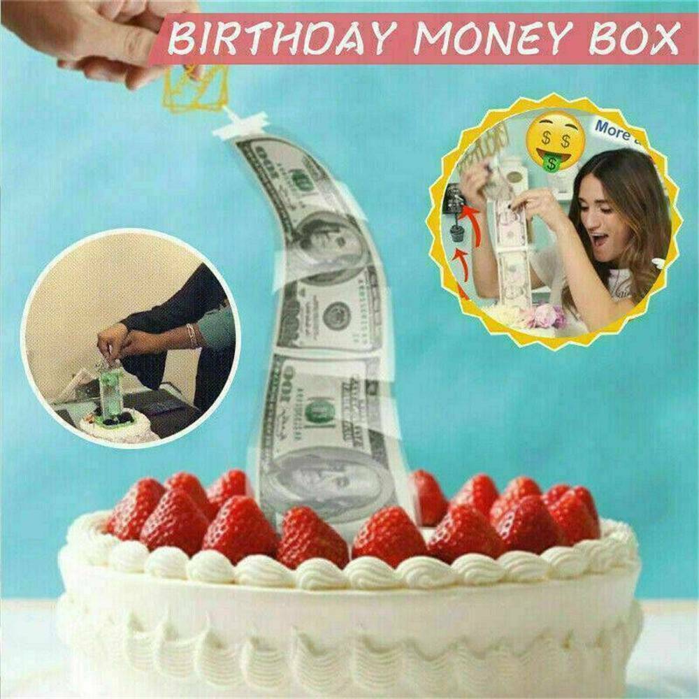 Newly Funny Cake ATM - Last day Suprise Money Box Best Gift For Birthday Party !
