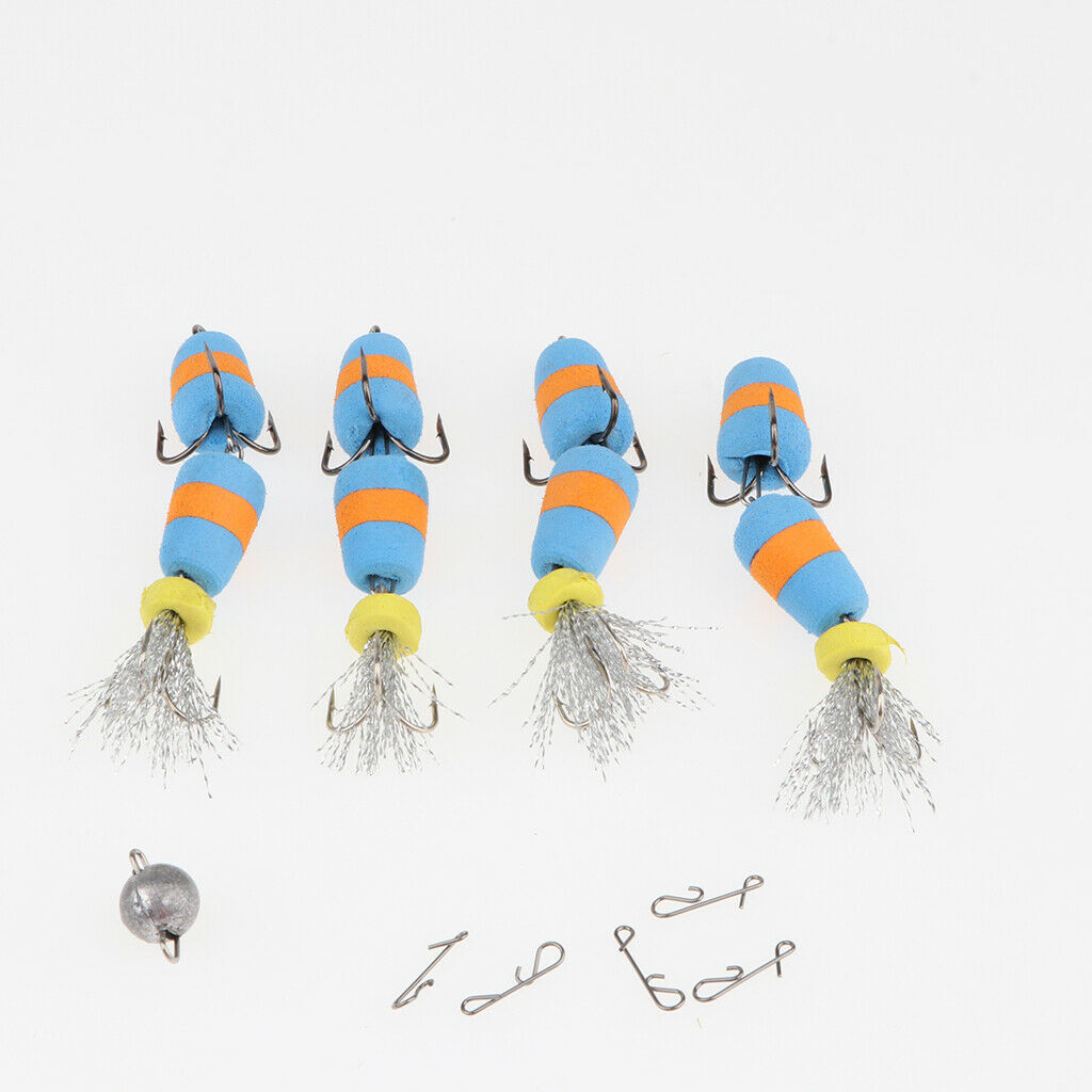 4Pcs Topwater Lures Floating Bait Crankbaits Jerkbaits Soft Lures Swimbaits