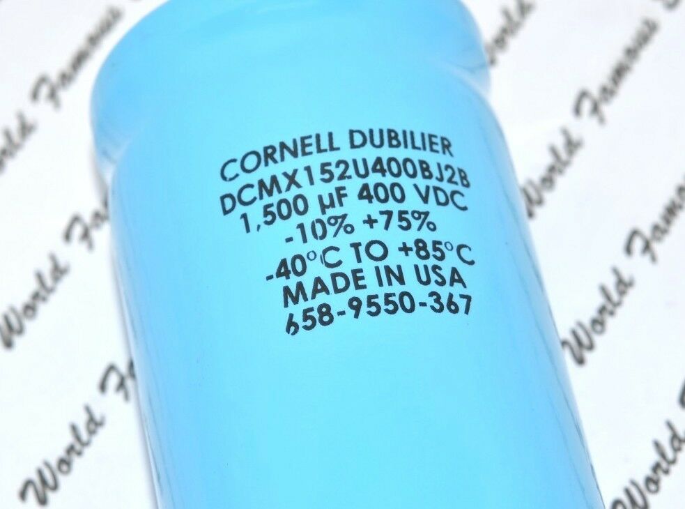 1pcs - Cornell Dubilier DCMX 1500uF 400V Screw Terminal Electrolytic Capacitor